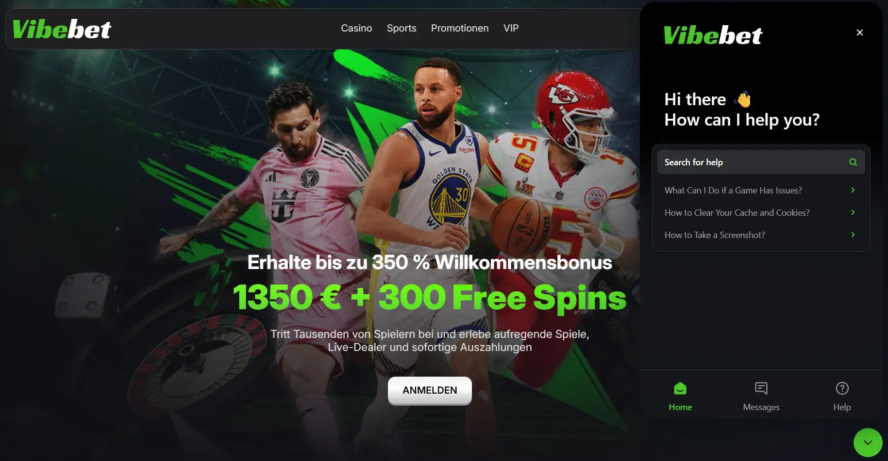 Hilfezentrum VibeBet Casino – FAQ und Support 24/7 für Spieler