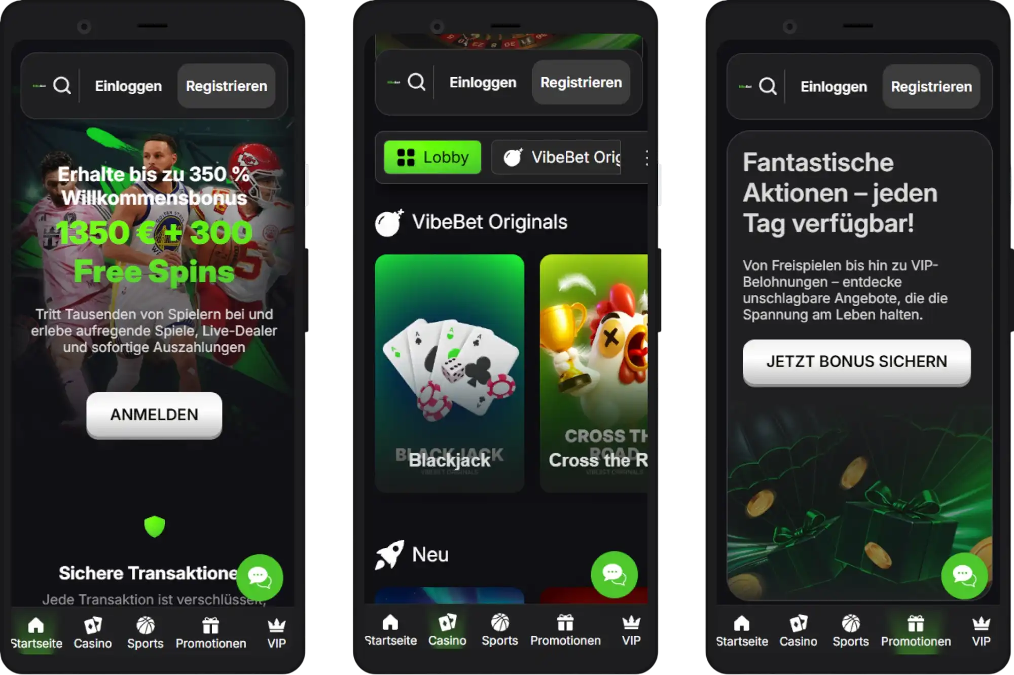 Mobile Casino VibeBet – spielen Sie überall auf Smartphone und Tablet