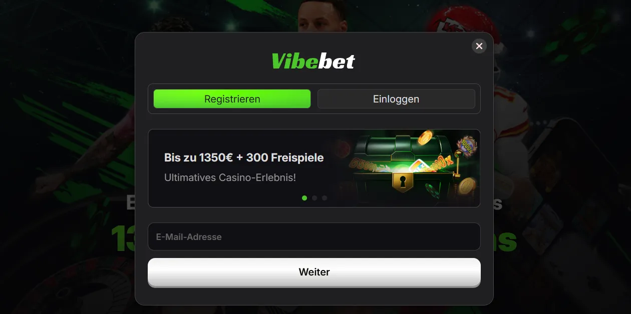 Schnell registrieren bei VibeBet Casino – Konto in Minuten erstellen